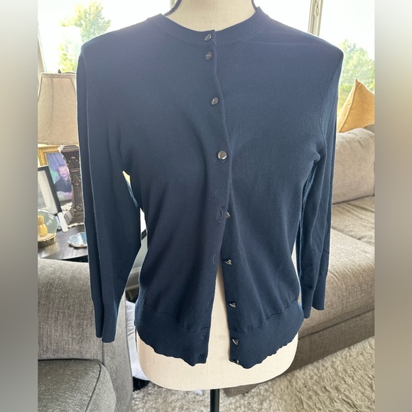 J. Crew Sweaters - J.Crew Button Down Navy Cardigan